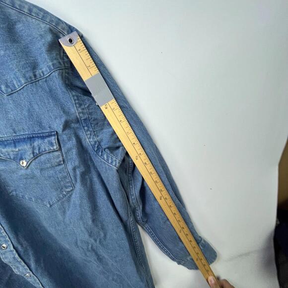 Vintage Polo Ralph Lauren Country Denim Snap Button Up Shirt - Picture 11 of 15